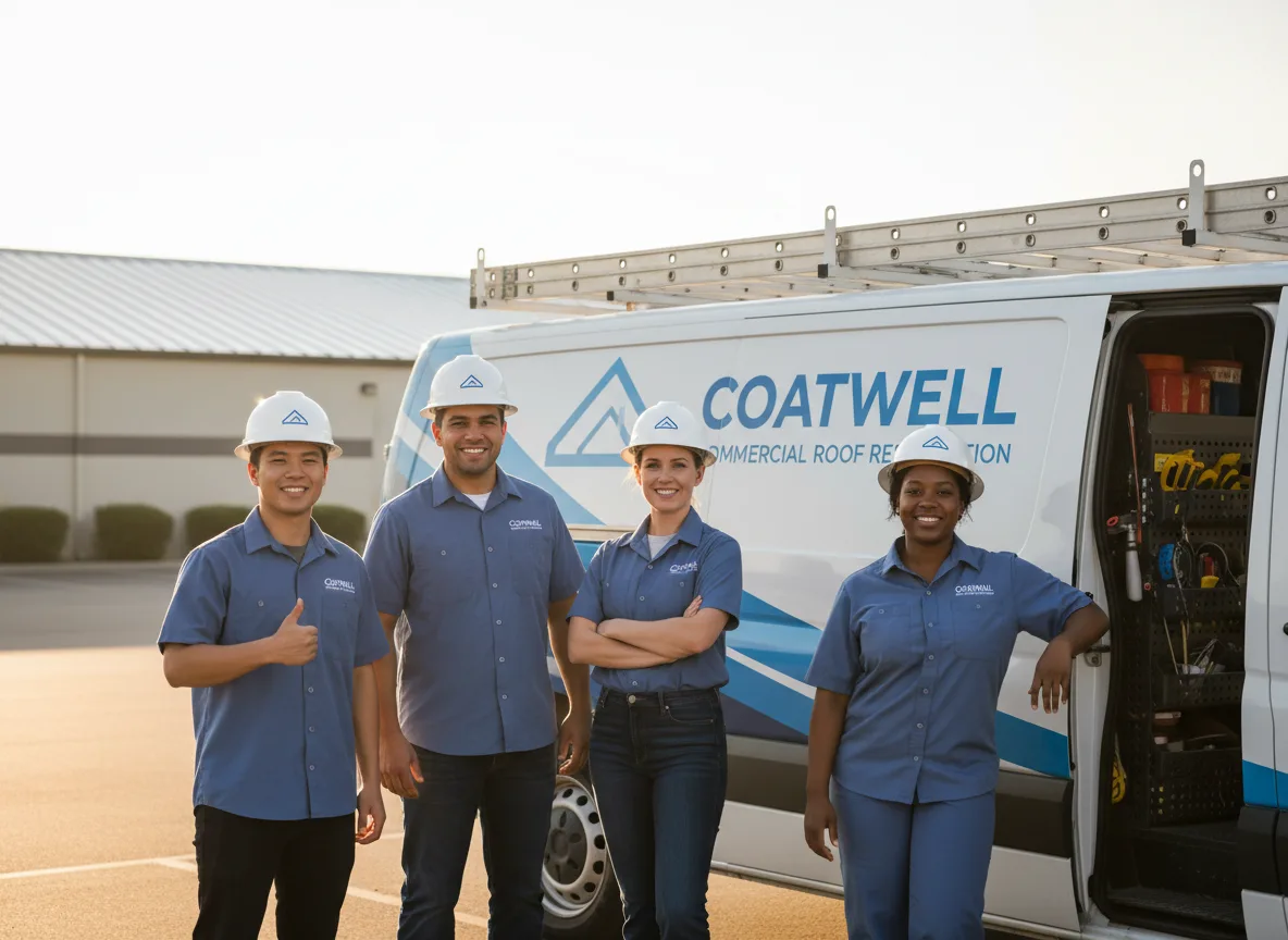 Commercial roof coating company in Conesville, IA