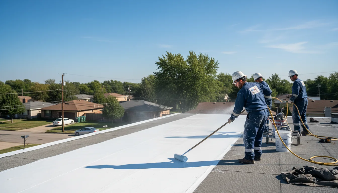 Commercial roof coating in Conesville, IA near me